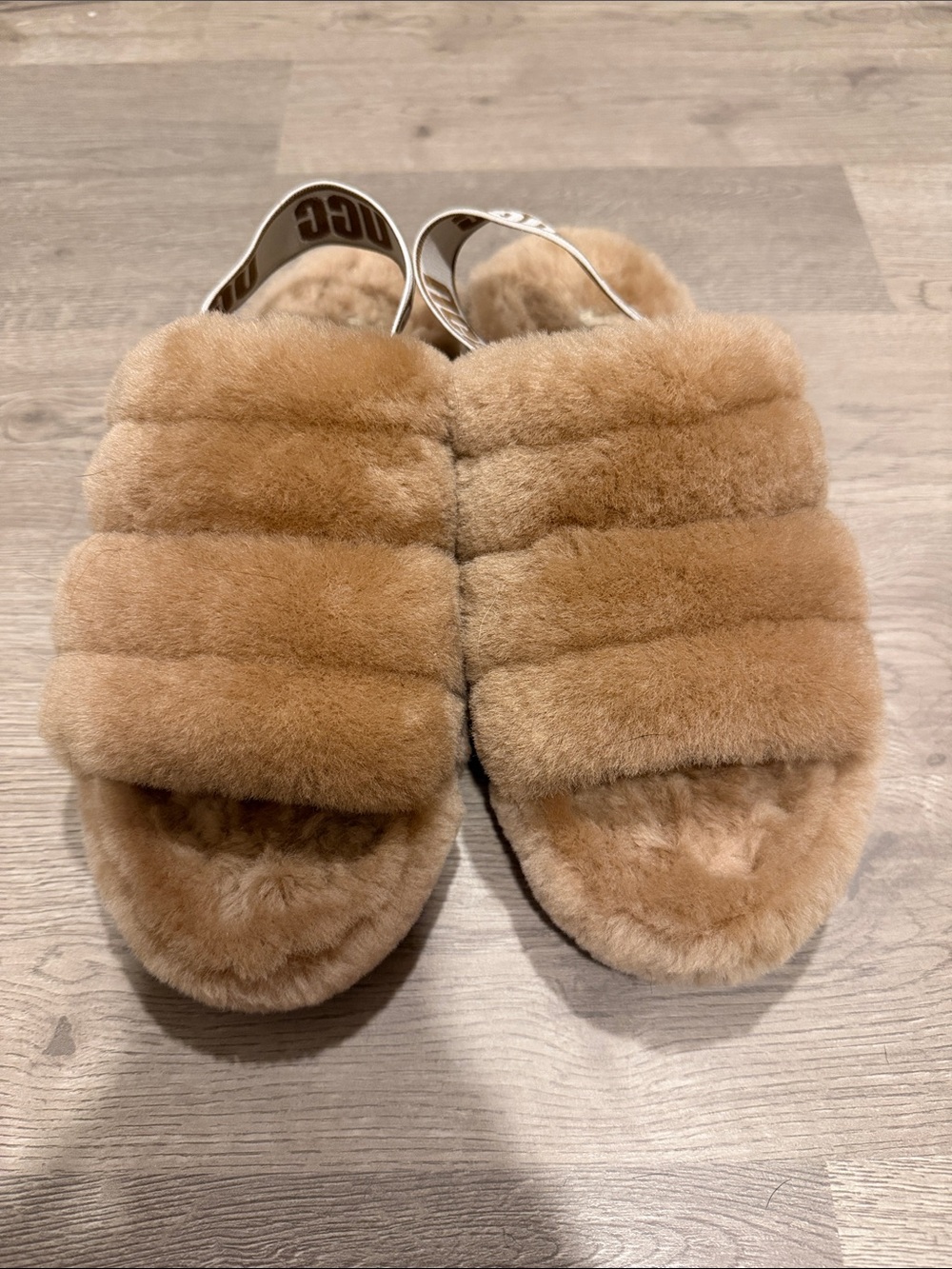 UGG Fluff Yeah Slide Chestnut Tan - Picture 2 of 6